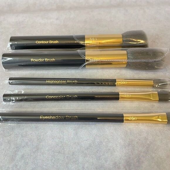 Billion Dollar Brows Charcoal Brush Set Makeup Brush Set 5 Ct NEW in BOX! - Picture 11 of 12